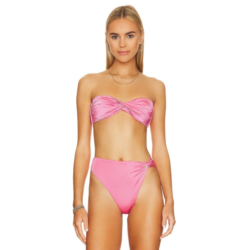Baobab Collection Hot Pink Twist Bandeau Bikini